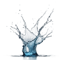 AI generated blue splash isolated on transparent background png
