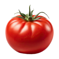 AI generated juicy tomato isolated on transparent background png