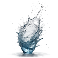 AI generated water splash isolated on transparent background png