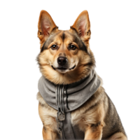 AI generated portrait of a swedish vallhund isolated on transparent background png