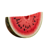 AI generated watermelon slice isolated on transparent background png