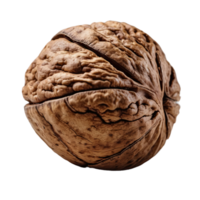 AI generated walnut isolated on transparent background png