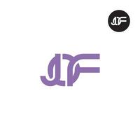 Letter JOF Monogram Logo Design vector