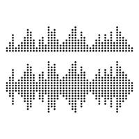 Sound waves vector illustration