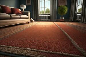 AI generated Interior of a living room in a classic style. generative ai photo