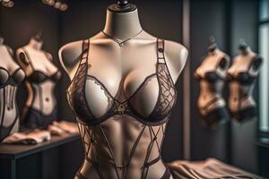 ai generado sensual lencería en un maniquí. ai generativo foto