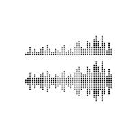 Sound waves vector illustration