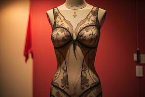 AI generated Sensual lingerie on a mannequin. ai generative photo