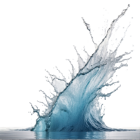 AI generated blue splash isolated on transparent background png