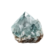 AI generated Quartz with datolite isolated on transparent background png