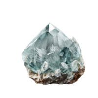 ai généré quartz avec datolite isolé sur transparent Contexte png