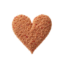 AI generated Quinoa heart isolated on transparent background png