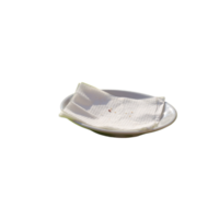 White plate with paper towel- png