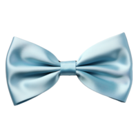 AI generated blue ribbons tied in a bow professional photography png