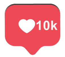 10k like transparent  PNG