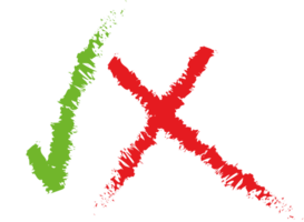 yes and no - tick and cross on transparent background png