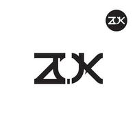 Letter ZUX Monogram Logo Design vector