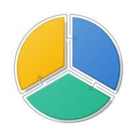 Infografica con 3 passi, processi o opzioni. png