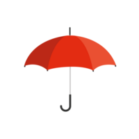 Red opened umbrella, closeup png