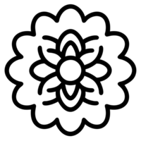 magnifique fleur contour png