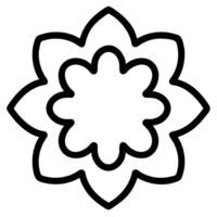 beautiful flower outline png