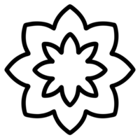 beautiful flower outline png