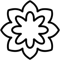 magnifique fleur contour png