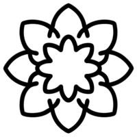 beautiful flower outline png