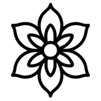 beautiful flower outline png