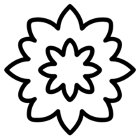 beautiful flower outline png