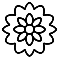 beautiful flower outline png