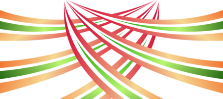 abstrait tricolore pente ruban toile de fond Contexte transparent png