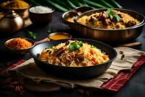 AI generated indian food is a popular choice for many people photo