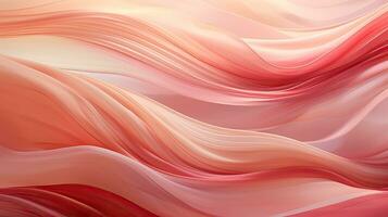 AI generated Abstract Silk Drapery in Peach Fuzz, Color of Elegance. photo