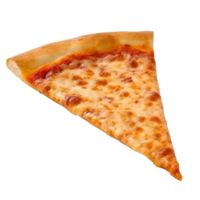 ai généré flottant Pizza tranche modèle sur transparent Contexte png