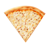 AI generated Floating Pizza Slice Template on Transparent Background png