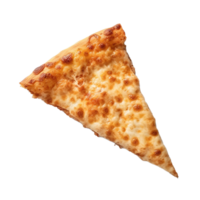ai gegenereerd drijvend pizza plak sjabloon Aan transparant achtergrond png