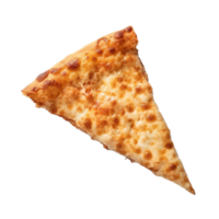 ai gerado flutuando pizza fatia modelo em transparente fundo png