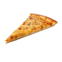 ai genererad flytande pizza skiva mall på transparent bakgrund png