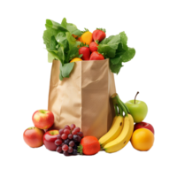 AI generated Assorted Fresh Fruit Collection on Transparent Background png