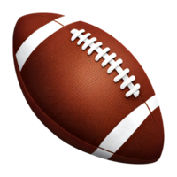 AI generated American Football Ball Isolated on Transparent Background png