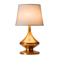 AI generated Mid Century Table Lamp Isolated on Transparent Background png