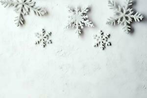 Navidad composición con regalo cajas, tarjeta pelotas abeto ramas pino conos con Copiar espacio. Navidad por ai generado foto