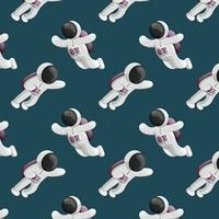 astronaut pattern illustration vector