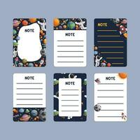 galaxy note and to do list template vector