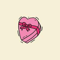 valentine icon doodles hand drawn style cute vector item