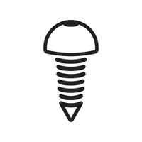 screw icon vector