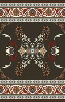 Stripes. Aztec mosaic rug with traditional folk geometric pattern. Native American Indian blanket. Aztec elements. Mayan ornament. Seamless background. vector