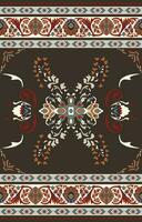 Stripes. Aztec mosaic rug with traditional folk geometric pattern. Native American Indian blanket. Aztec elements. Mayan ornament. Seamless background. vector