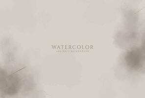 Abstract horizontal watercolor background. Neutral light colored empty space background illustration vector